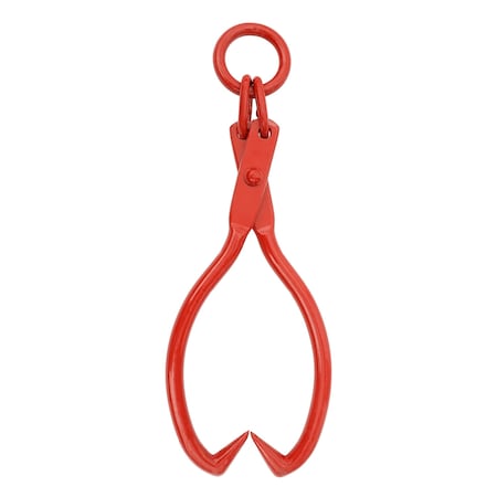 Earth Worth Skidding Tongs with Ring, Red 83-DT5207
